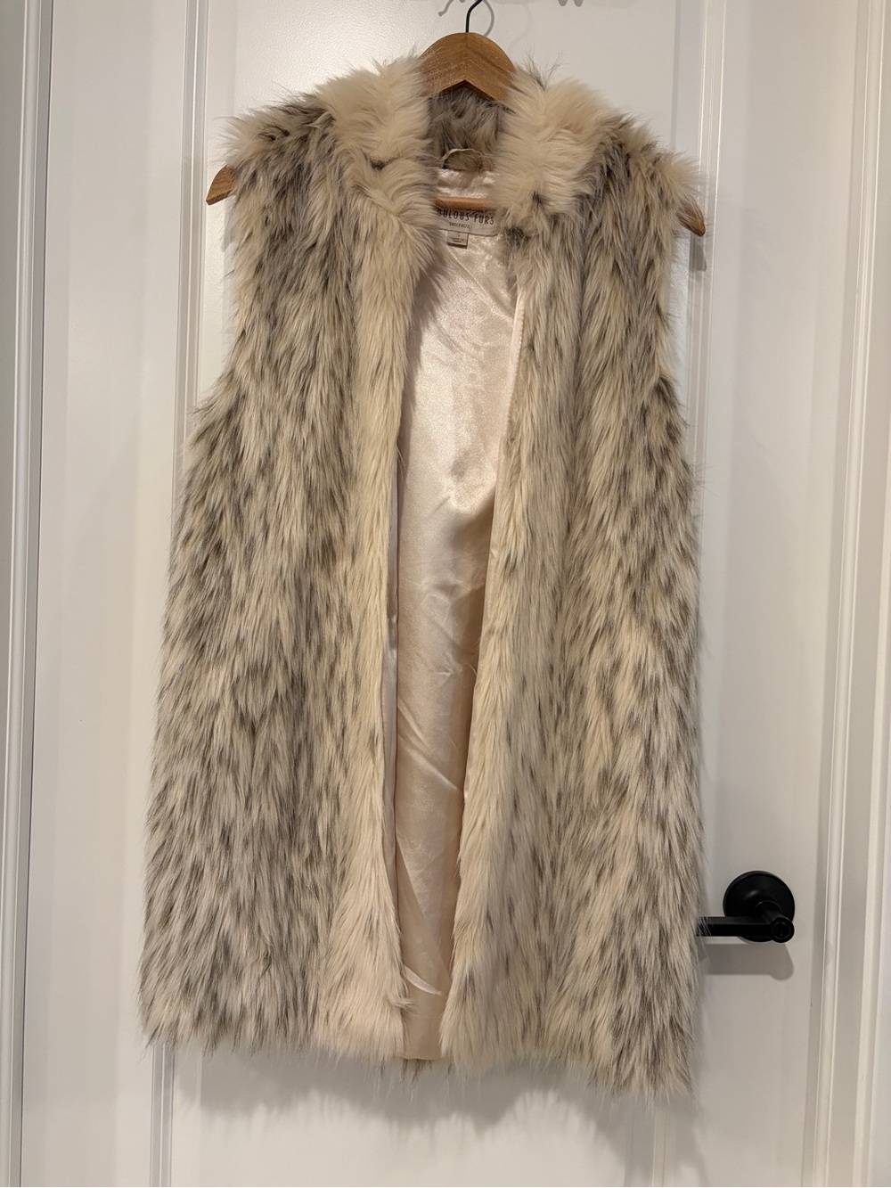 Donna Salyers' Fabulous-Furs Faux Fur Vest Small